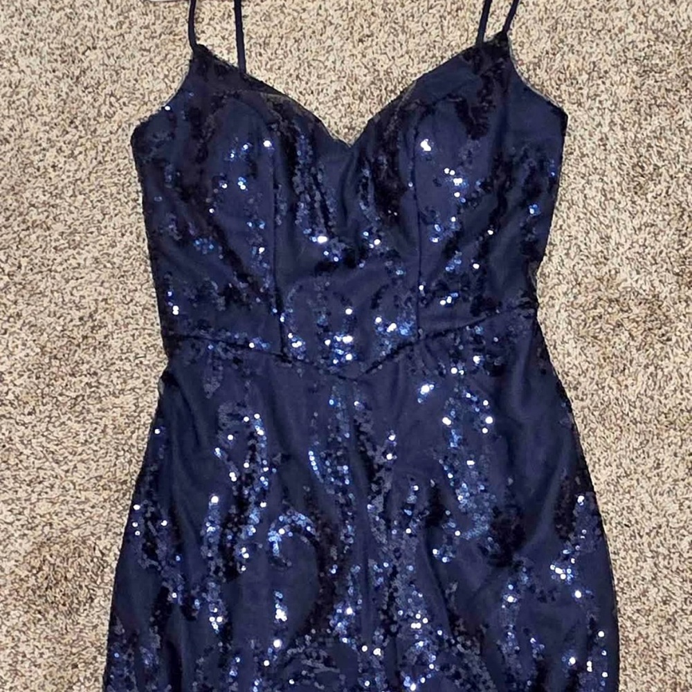 Navy Homecoming Dress